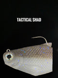 Burrito Baits Soft Silicone Shad Swimbait Tactical Shad Tactical Bassin Swimbait