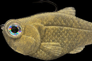 Nacho Burrito soft silicone swimbait gold shiner color