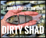 7.5” Reborn Shad Slow Sink