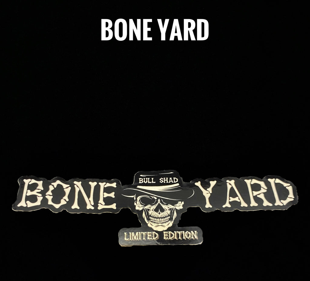 Bull Shad Bone Yard Slap Decal sticker logo