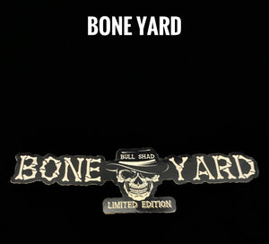 Bull Shad Bone Yard Slap Decal sticker logo