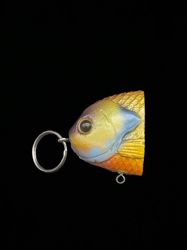 Bull Shad Key Chains Blue Gill Color